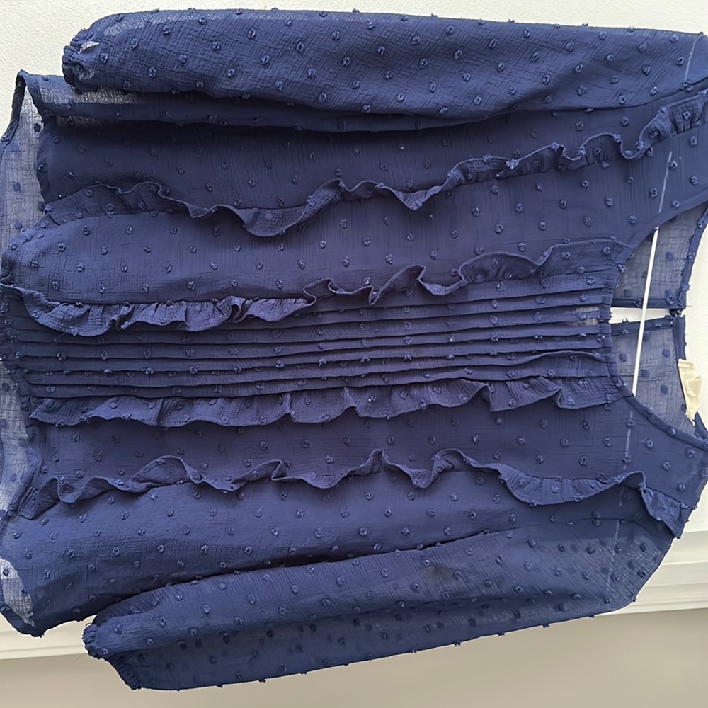 Blue  sheer shirt